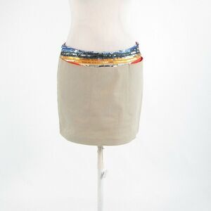 Beige yellow ARTELIER mini skirt 4